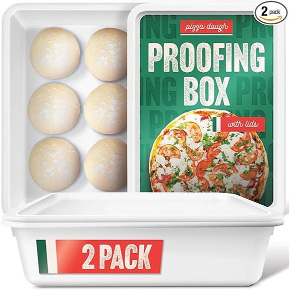 Proofing Dough Containers with Lids (2 Pack)