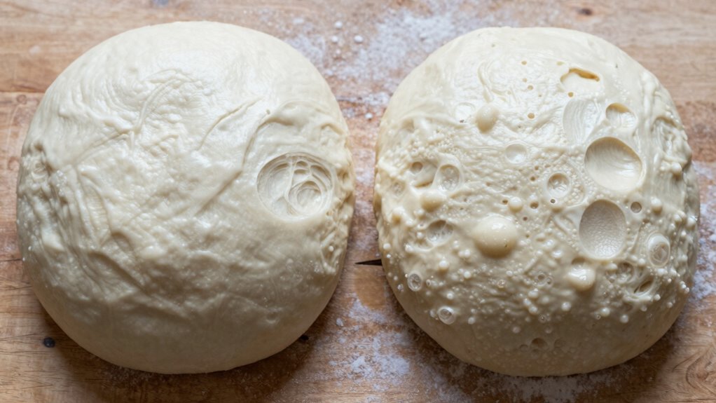 dough rises develops flavor