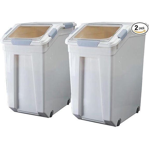 HANAMYA 33L Rice & Grain Storage Containers (2-Pack)