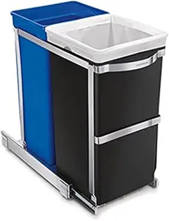 Simplehuman Dual Compartment Under Counter Recycling Bin