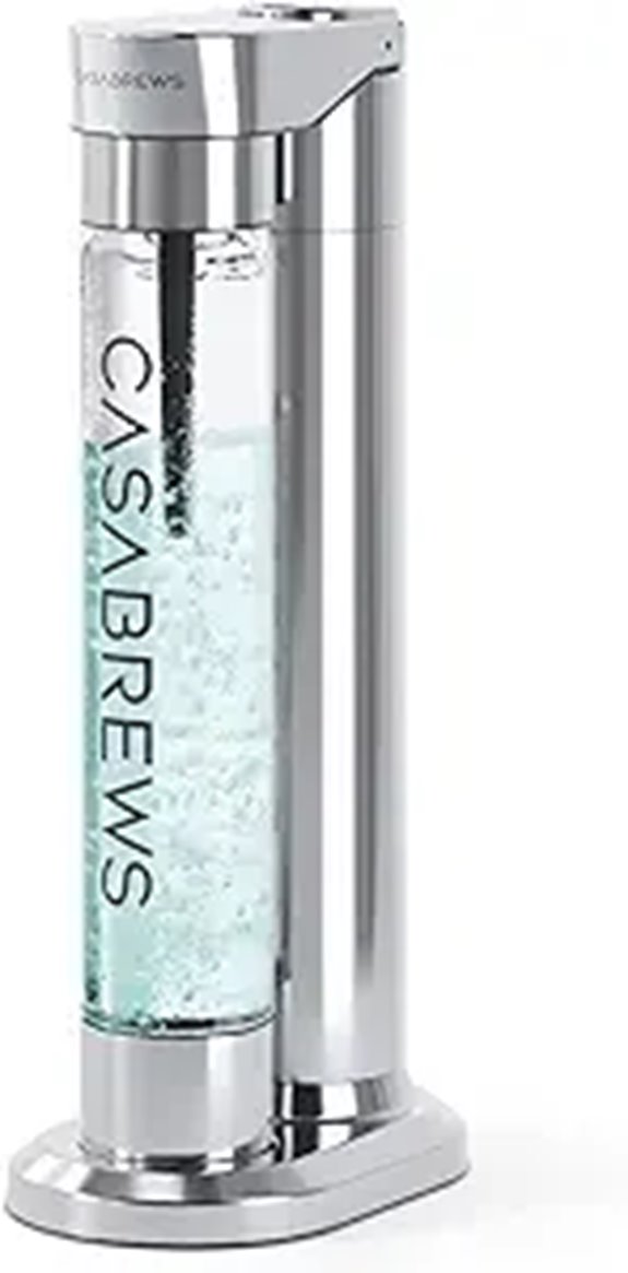 Casabrews Edge Soda Maker with Dual Safety Valves