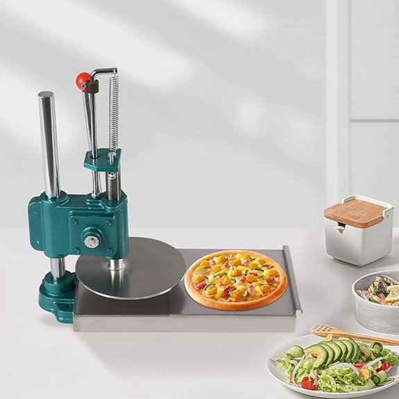 Pizza Dough Press Machine with Dual Stainless Plates