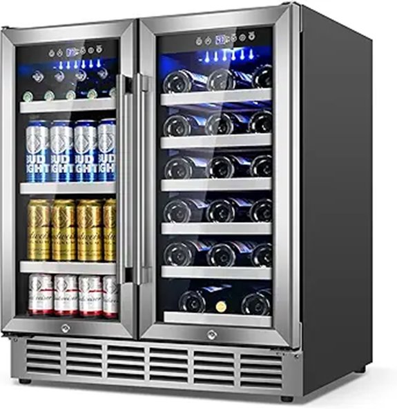 30-Inch Dual Zone Beverage Cooler for Home and Bar