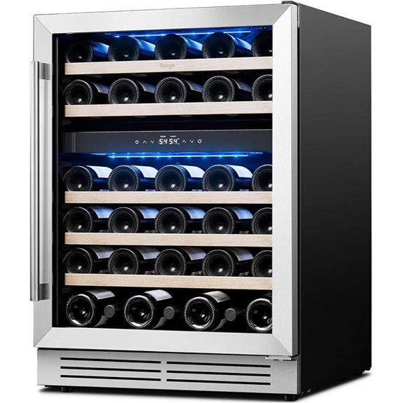 Yeego 24-Inch Dual Zone Wine Refrigerator (52 Bottles)