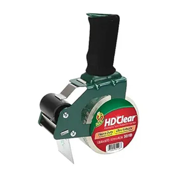 Duck HD Packing Tape Dispenser with Refill Roll