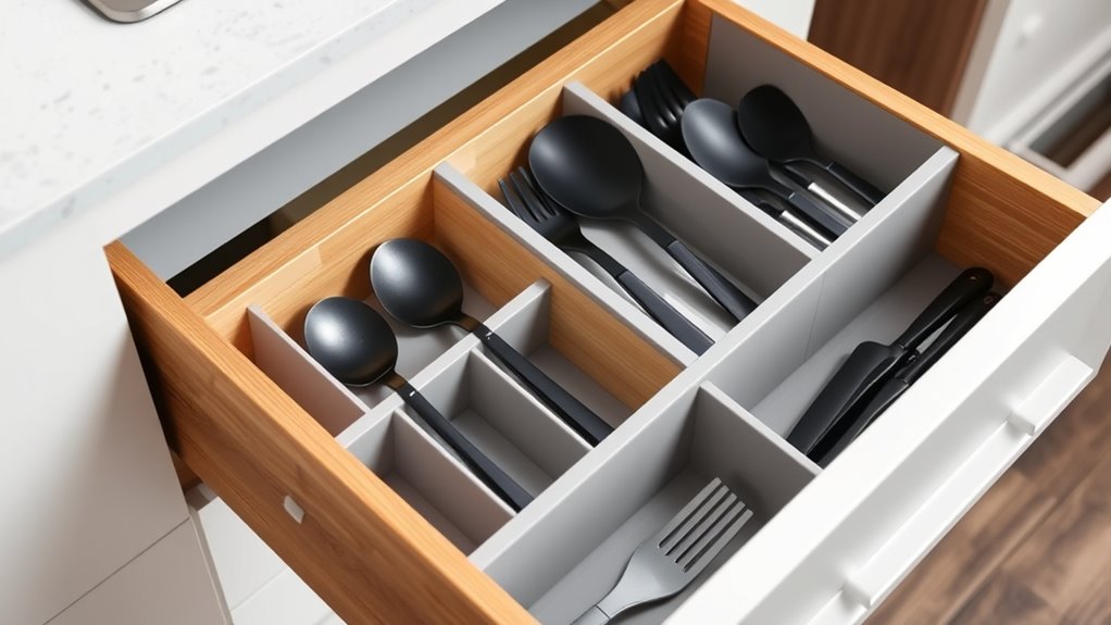 durable adjustable utensil organizers