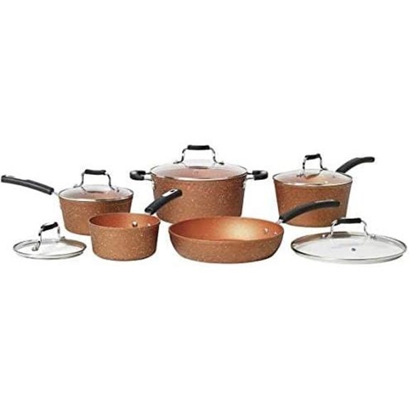The Rock Copper Essentials 10 Piece Cookware Set