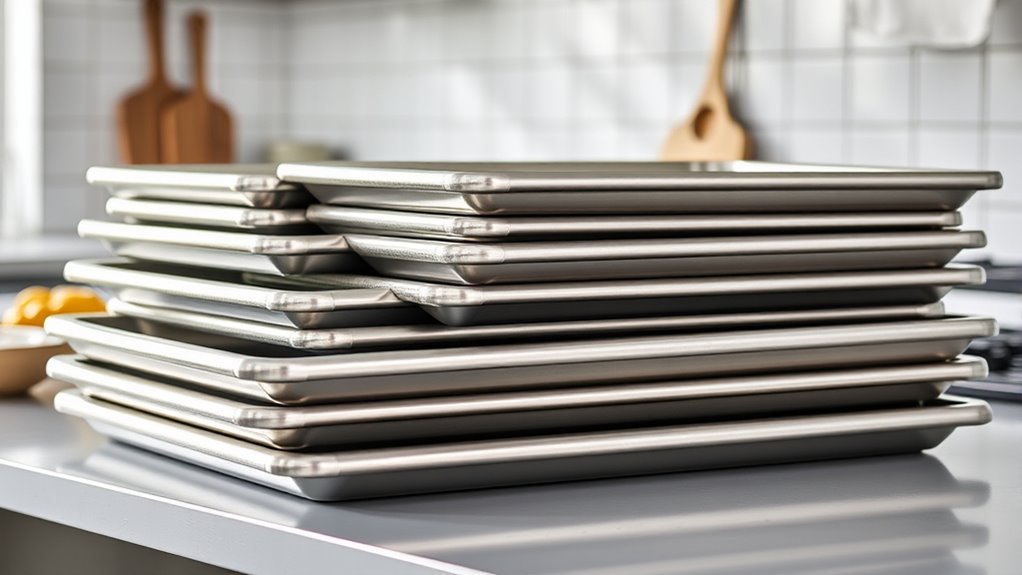 durable even heating baking pans