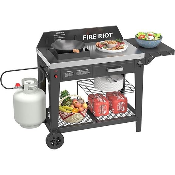 Heavy-Duty Outdoor Wok Cooking Station