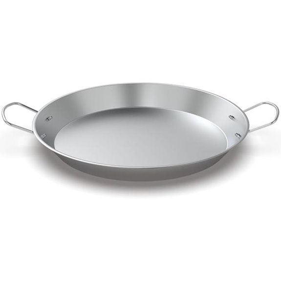 Stainless Steel Paella Pan for Indoor & Outdoor Use