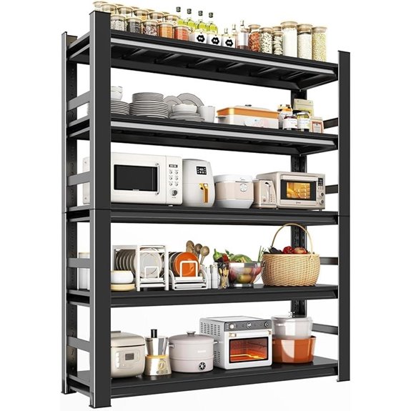 All-Steel 5-Tier Kitchen Storage Shelving Unit