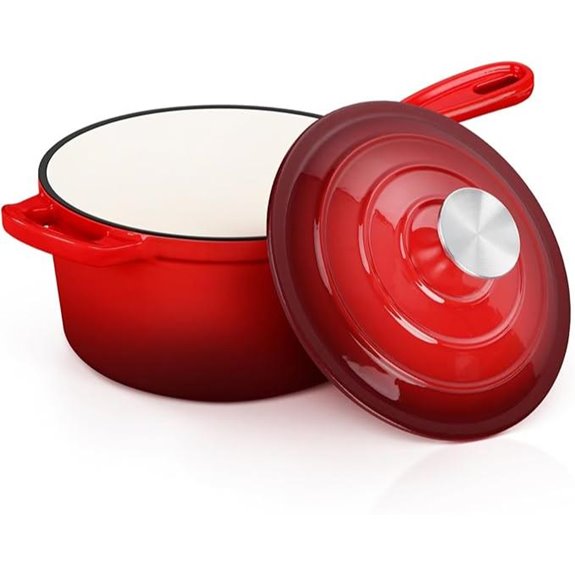 E-far Enameled Cast Iron Sauce Pan 1 Quart