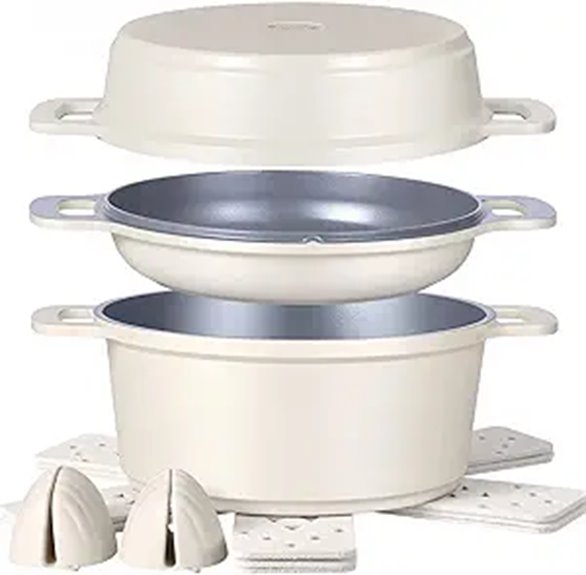 Ammeloo 8-Piece Non-Stick Stock Pot Set