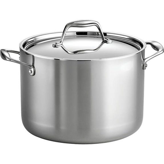 Tramontina 8-Quart Tri-Ply Stainless Steel Stock Pot