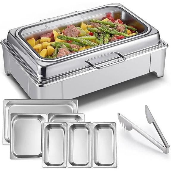 Electric Buffet Chafing Dish Set with Temperature Control