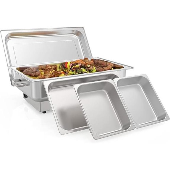 Electric Buffet Chafing Dish Set with Pans