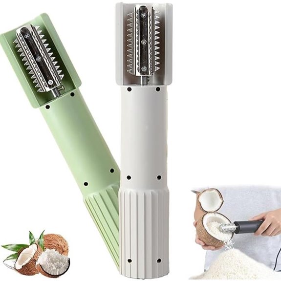 Electric Coconut Grater & Shredder Machine (Green+Gray)
