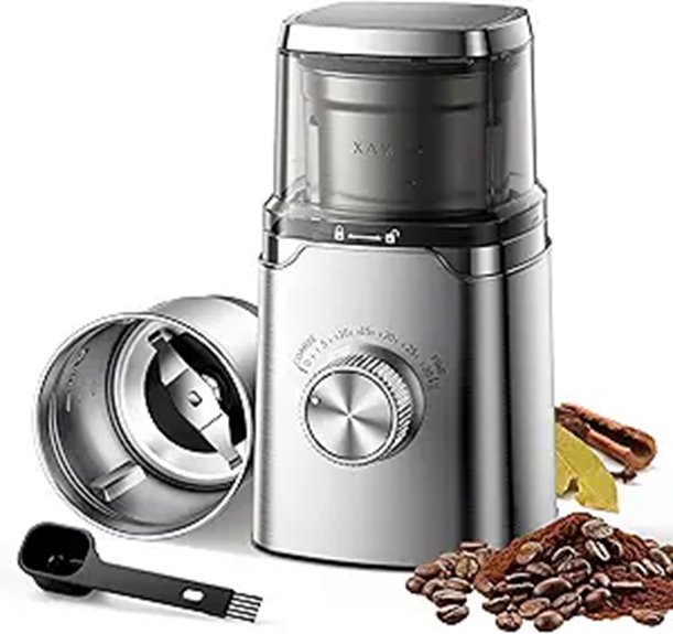 SHARDOR Electric Coffee & Spice Grinder with Timer