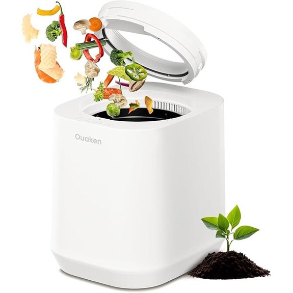 Electric Kitchen Composter with Auto-Cleaning and Odor Control