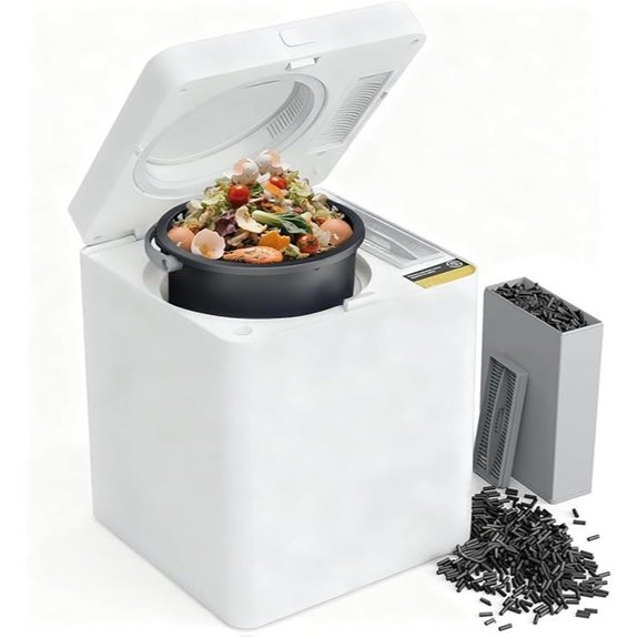 electric compost bin with auto cleaning