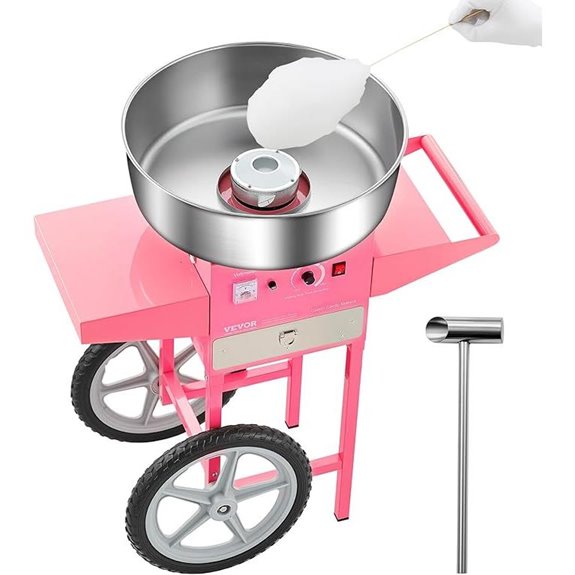 VEVOR Electric Cotton Candy Machine with Cart