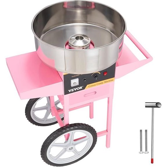 VEVOR Electric Cotton Candy Machine with Cart