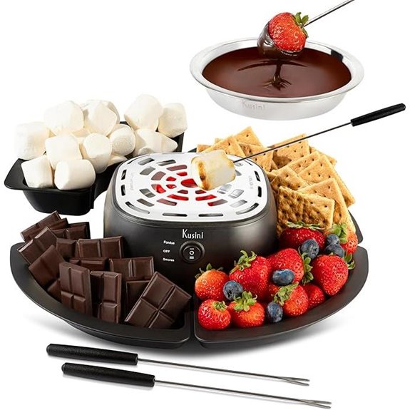 Kusini 2-in-1 Electric Fondue & S'mores Maker