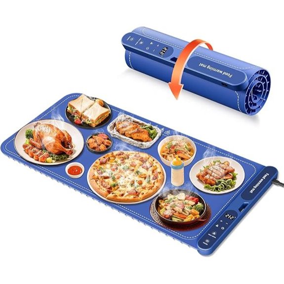 Large Electric Food Warming Mat with Timer