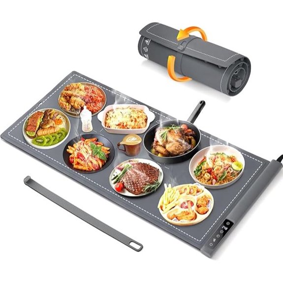 Large Electric Food Warming Mat with Temp Settings