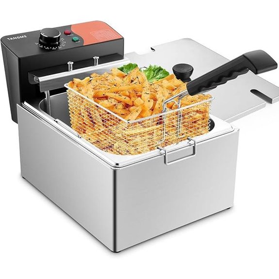 TANGME Commercial Electric Deep Fryer with Baskets