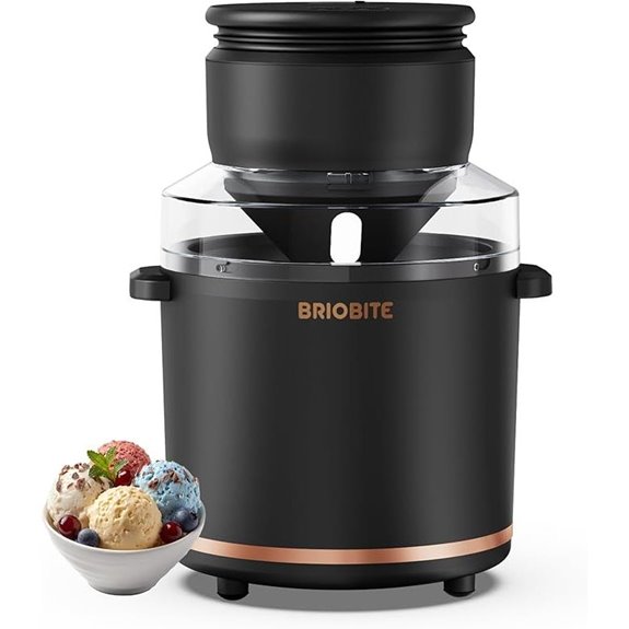 Electric Ice Cream Maker for Gelato Milkshakes & Sorbet