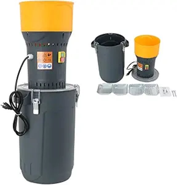 Electric Grain Mill with 5 Sieves and 25L Capacity
