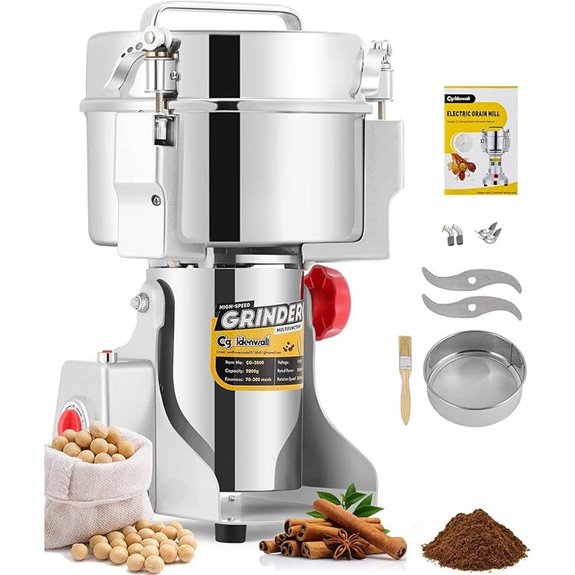 CGOLDENWALL 2500g Electric Grain & Spice Grinder
