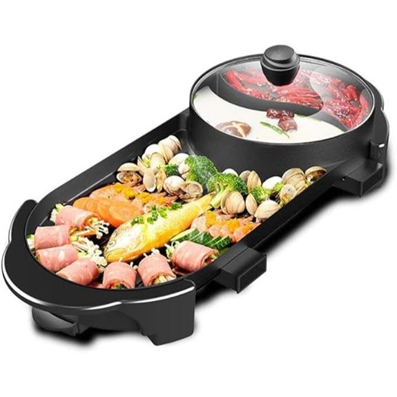 SEAAN Electric Hot Pot & Grill for 2-12 People