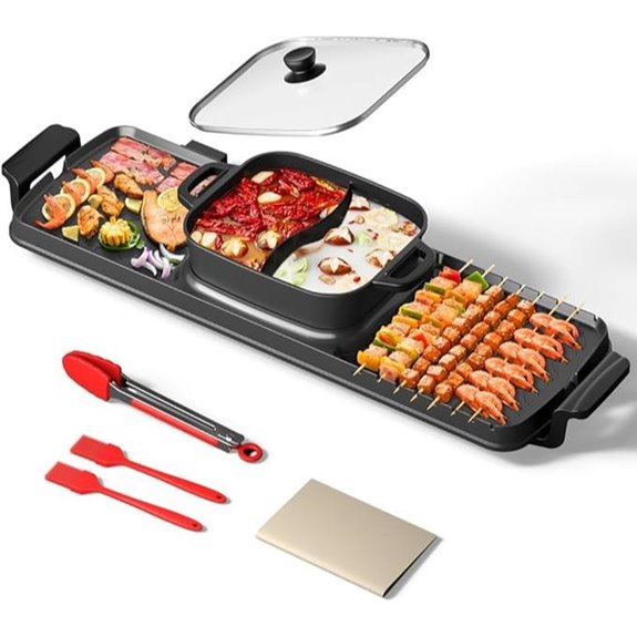 AORAN Smokeless Electric Hot Pot & Grill Combo