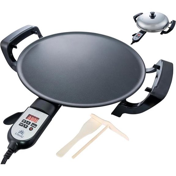 Ethniq 16 Electric Griddle for Injera & More