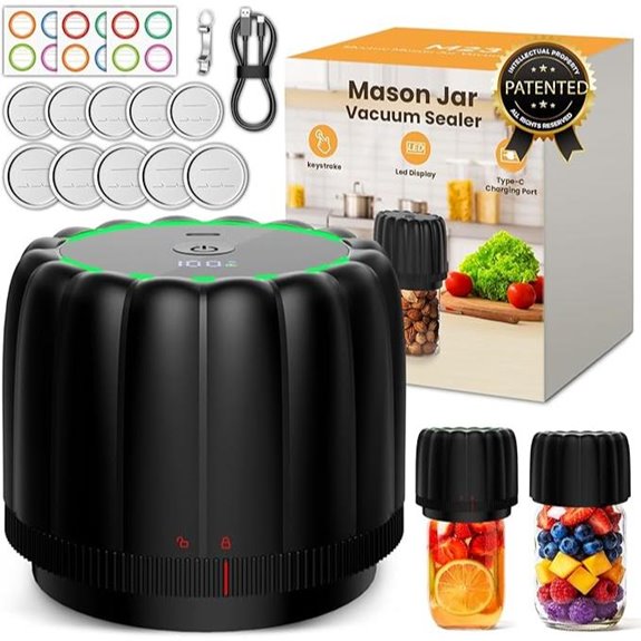 Electric Mason Jar Vacuum Sealer Kit with Pump