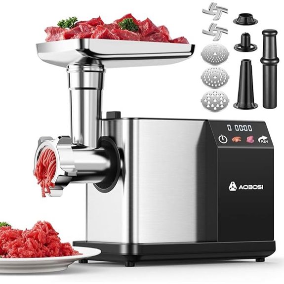 AAOBOSI Electric Meat Grinder with Touch Screen