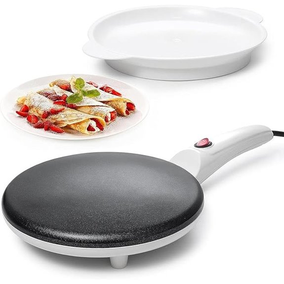 Moss & Stone Electric Crepe Maker 8-Inch Nonstick
