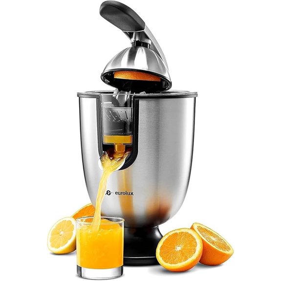 Eurolux Electric Orange Juicer with Pulp Control