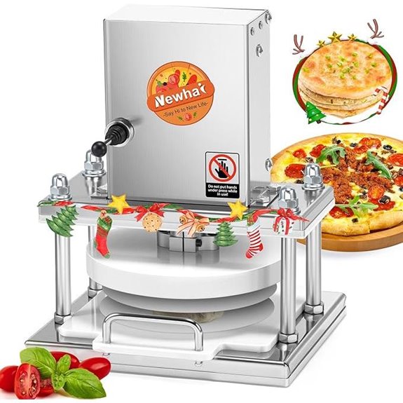 Newhai Electric Pizza Dough Press with Parchment Papers