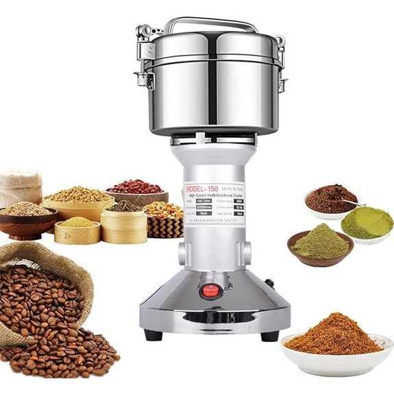 Electric Grain Mill for Seeds and Spices