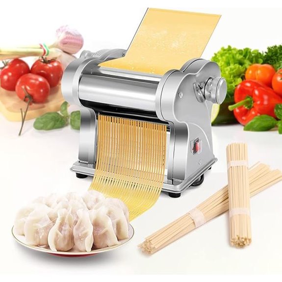 WICHEMI Electric Pasta Maker with Stainless Steel Roller