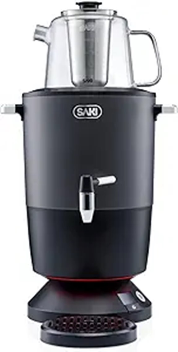 SAKI Electric Samovar Tea Maker 4L Stainless Steel