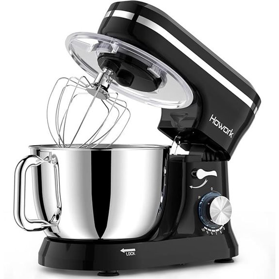 HOWORK Electric Stand Mixer with 6.5QT Bowl