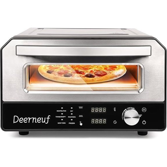 Electric Pizza Oven with Touchscreen & Pizza Stone