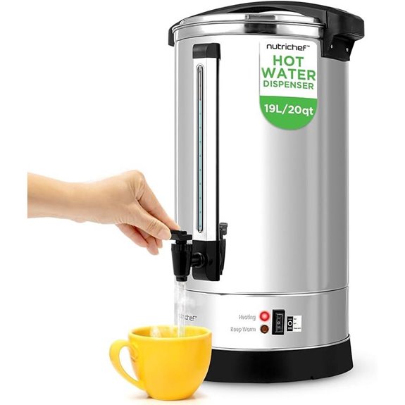 NutriChef 19L Electric Water Boiler & Dispenser