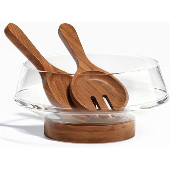 SoulThink Golden Ratio Salad Bowl Set with Utensils