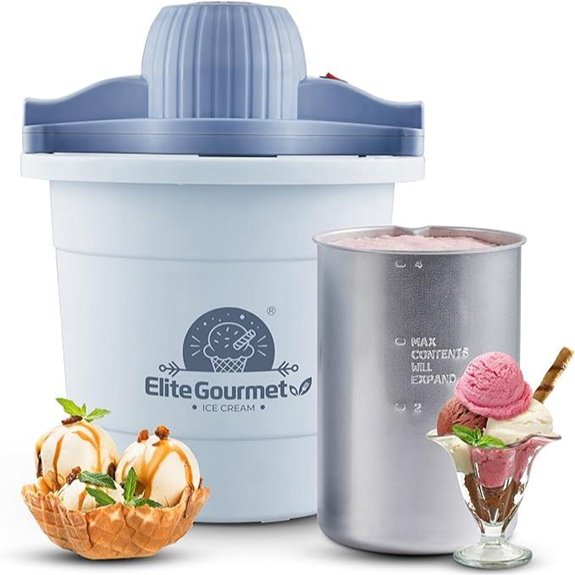 Elite Gourmet 4Qt Electric Ice Cream Maker