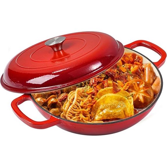 Vivicreate 3.5 Quart Enameled Cast Iron Dutch Oven